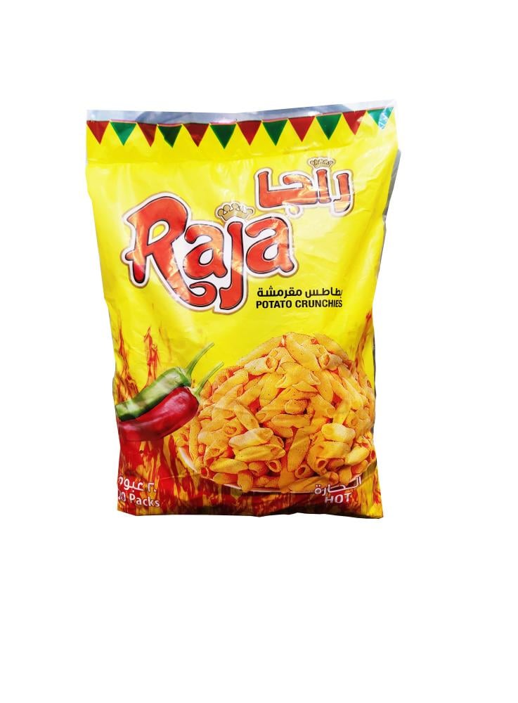 راجا بطاطس مقرمشة بنكهة الفلفل الحار 20 باكيت