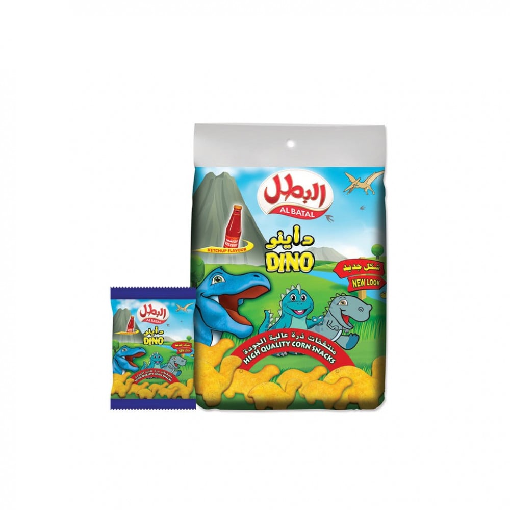 بطاطس داينو كاتشب