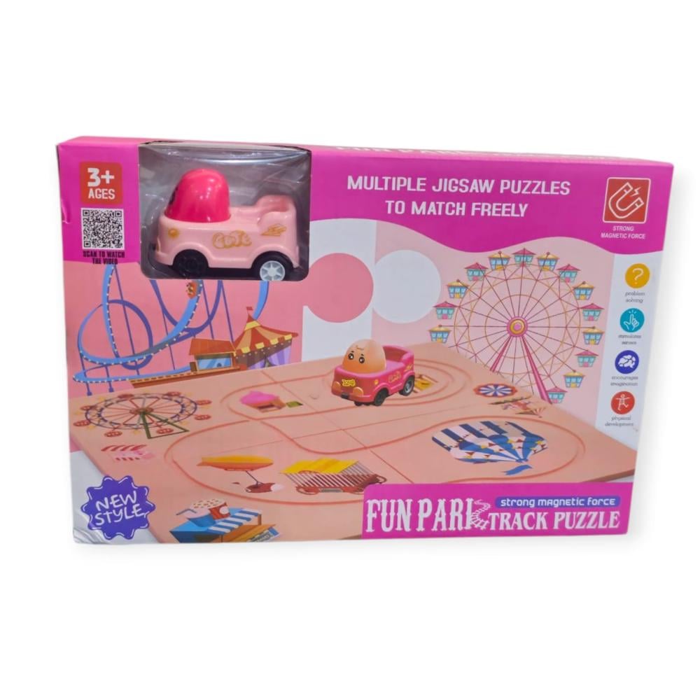 لعبة مسار سيارة مغناطيس