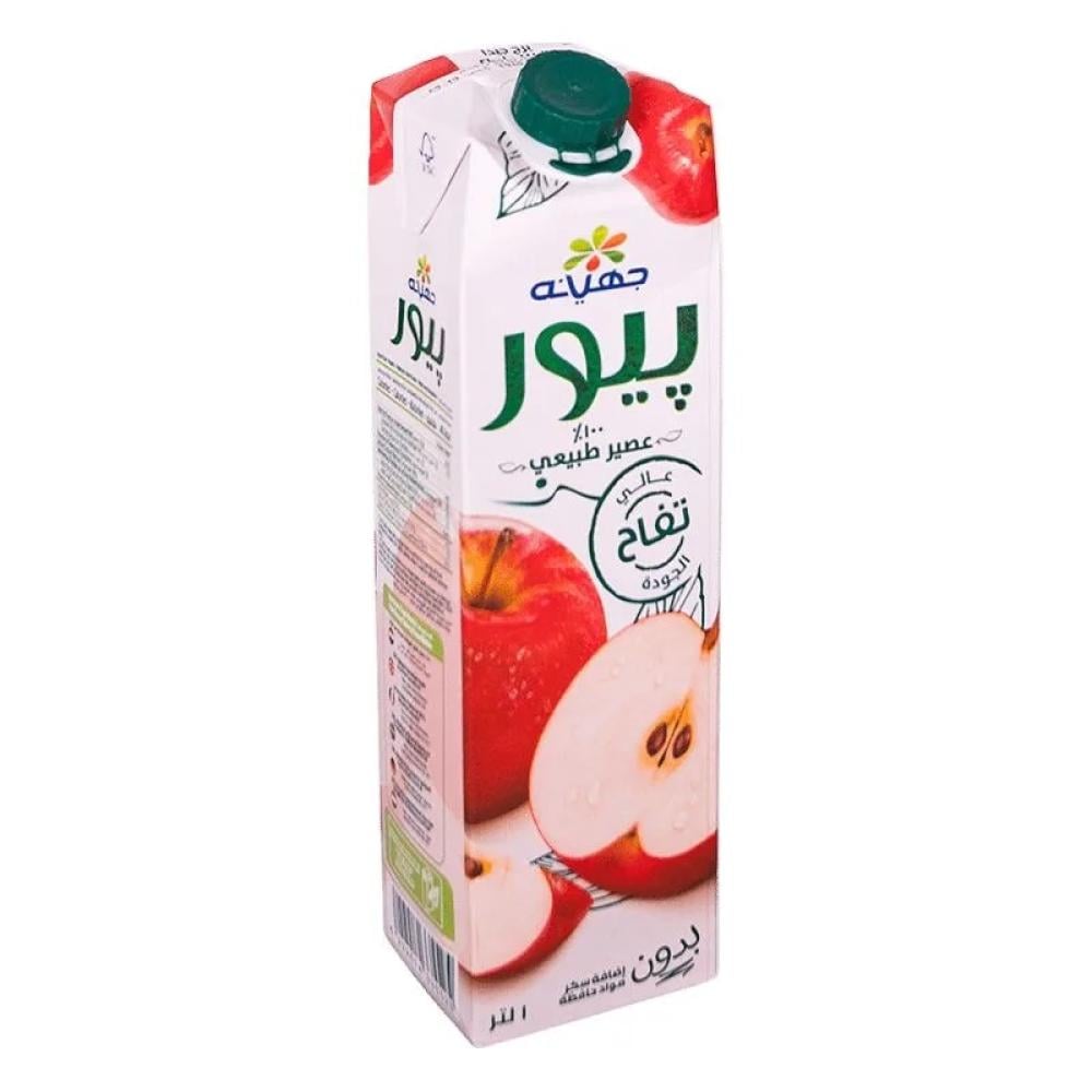 عصير بيور جهينه 1 لتر  تفاح