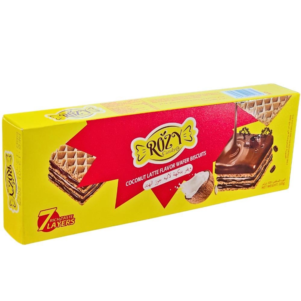 ويفر بنكهة لاتية جوز الهند من روزي 105 جرام