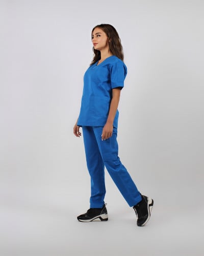 Blue color scrub