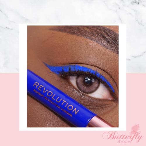 ايلاينر سائل سوبر فليك  من makeup revolution -blue