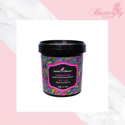 مقشر السكر بزيت الأرغان و وزهر البرتقال من جاردن اوليان
