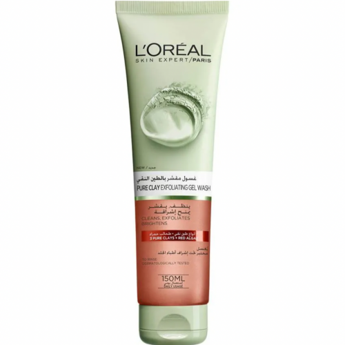 غسول مقشر بالطين النقي 150 ملل من لوريال LOREAL