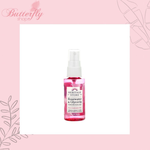 تونر الوجه بماء الورد من Rose Petals، (59 مل) من هيرتيج بروداكتس