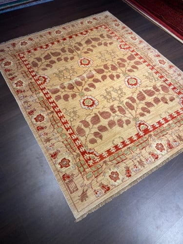 سجاد صوف مصنوع يدوياً مقاس: 155*190 سم - F66