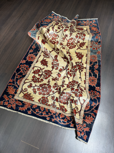 سجاد صوف مصنوع يدوياً مقاس: 120*177 سم - F34