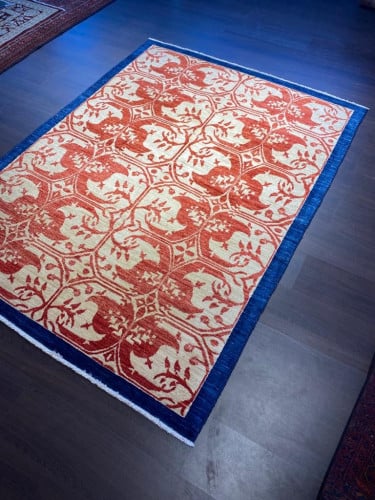 سجاد صوف مصنوع يدوياً مقاس: 150*200 سم- F20