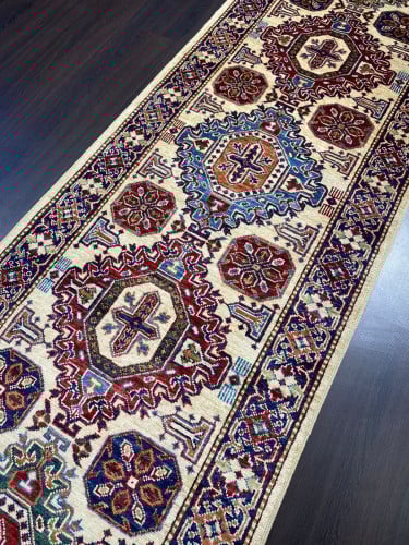 سجاد صوف مصنوع يدوياً مقاس 075*260 - G157