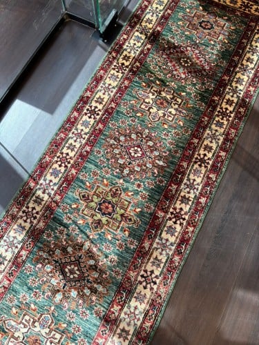 سجاد صوف مصنوع يدوياً مقاس: 80*300 سم F49