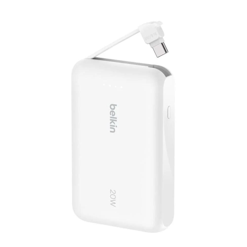 باور بانك Belkin BoostCharge 10K مع كيبل مدمج – شحن سريع PD 20W