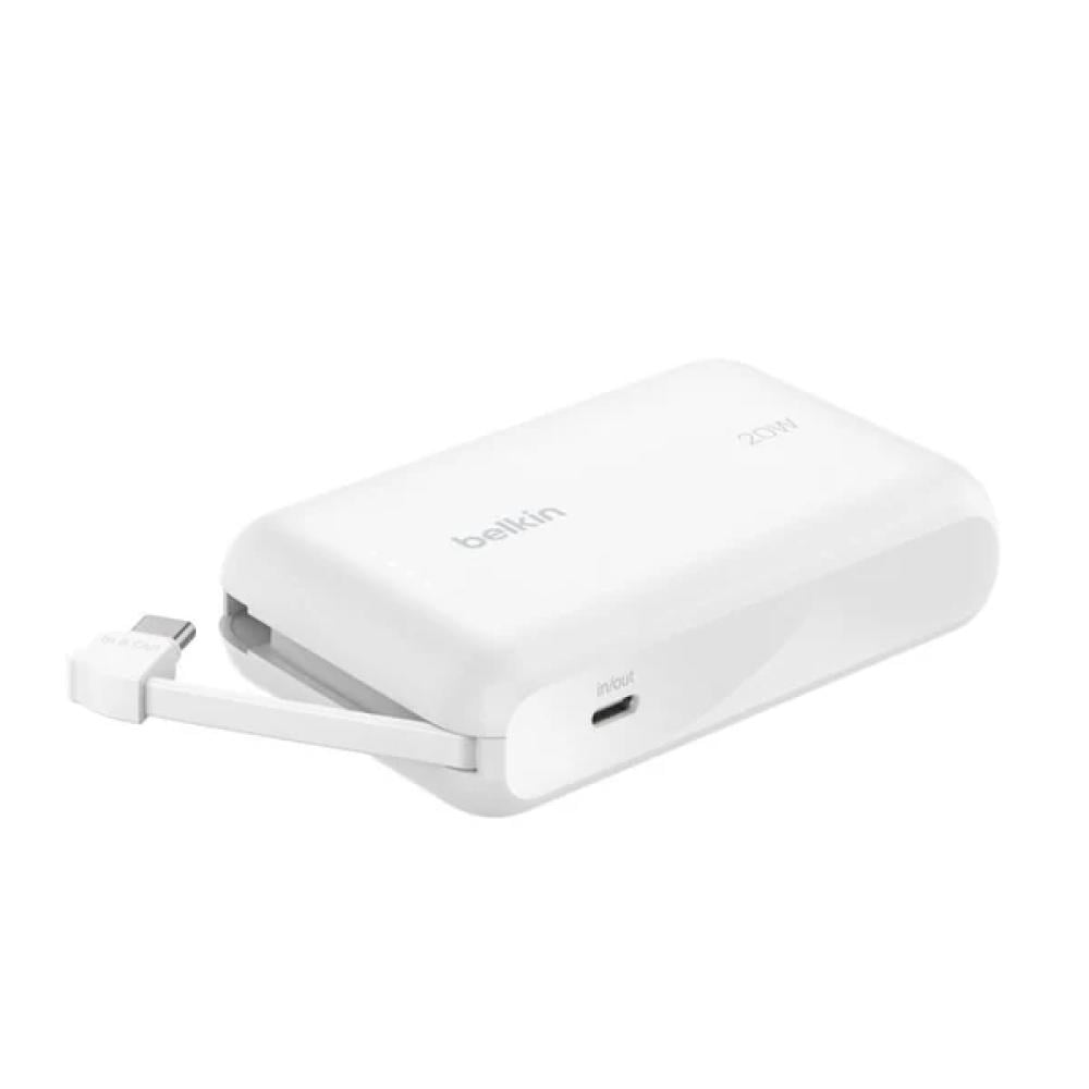 باور بانك Belkin BoostCharge 10K مع كيبل مدمج – شحن سريع PD 20W