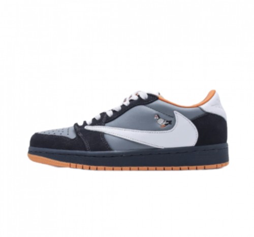 Travis Scott X Nike Air Jordan 1 Low OG SP Black Green Toe Sail