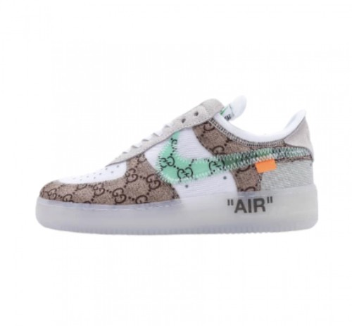 Off-White x Nike Air Force 1 Logo‘Gucci