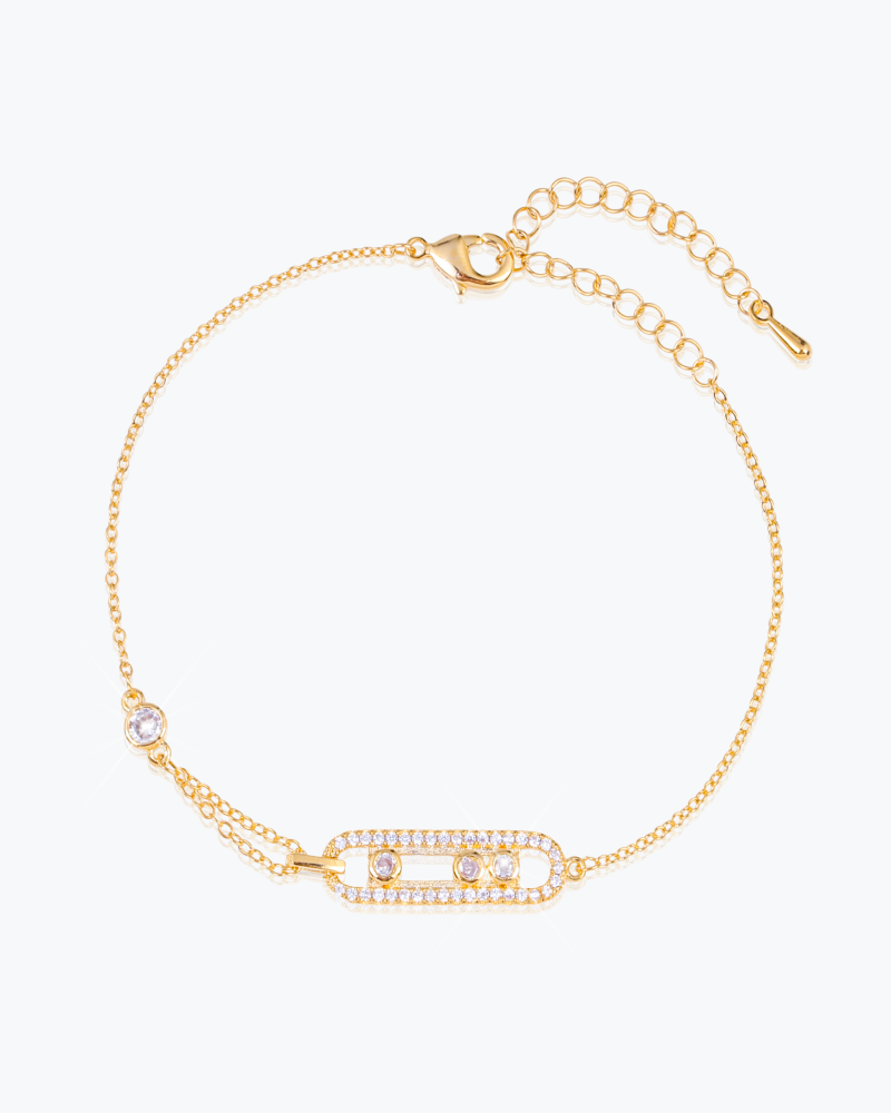 اسوارة زركون ذهبية بتصميم عالمي