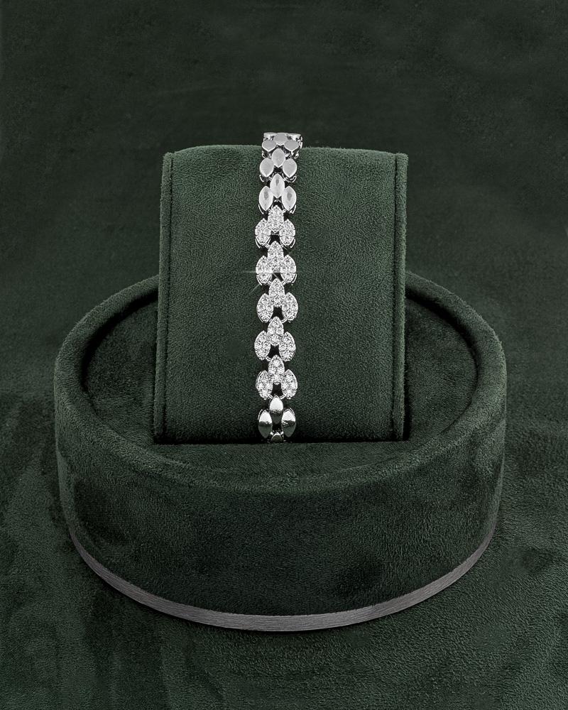 طقم مجوهرات نسائية بتصميم الماس هدية مثالية