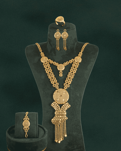 طقم مجوهرات "الوساح الملكي الخليجي من خاتون"