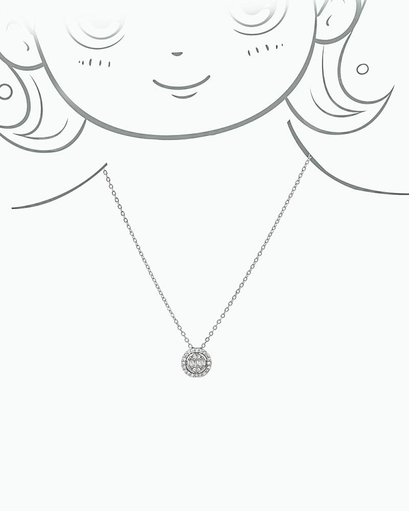 طقم زركون للأطفال تصميم ماسي ناعم