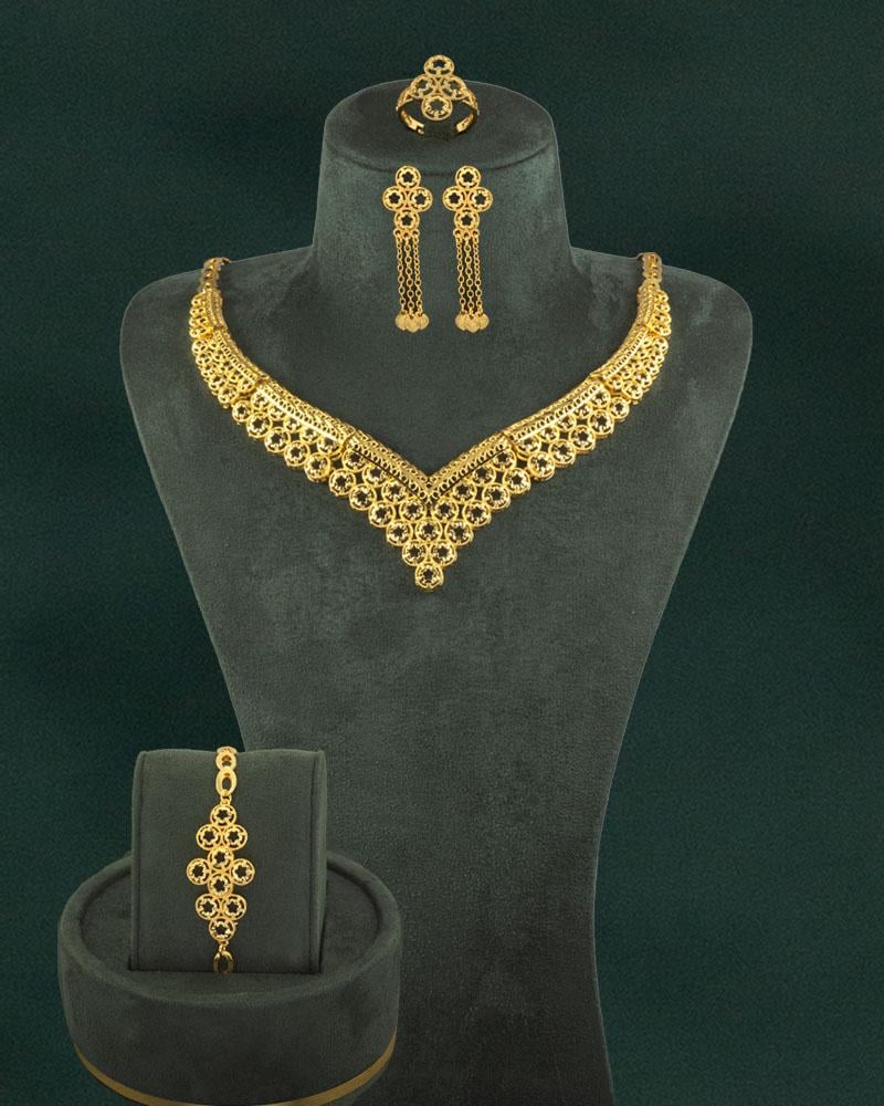 طقم بديل الذهب 5 قطع للخطوبة والمناسبات
