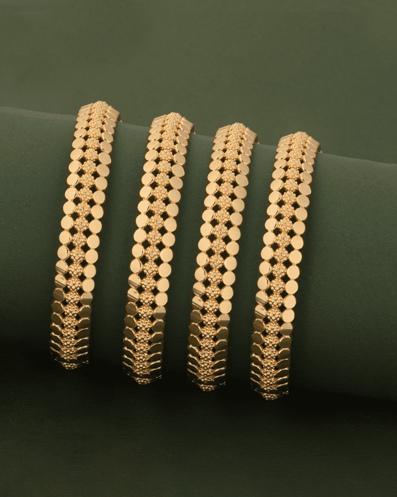بناجر بريق الذهب تصميم ناعم ماركة خاتون® - 2 حبة