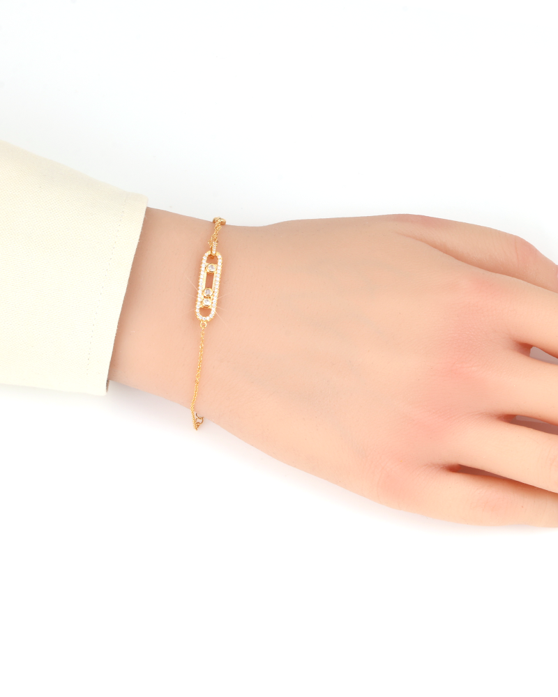 اسوارة زركون ذهبية بتصميم عالمي