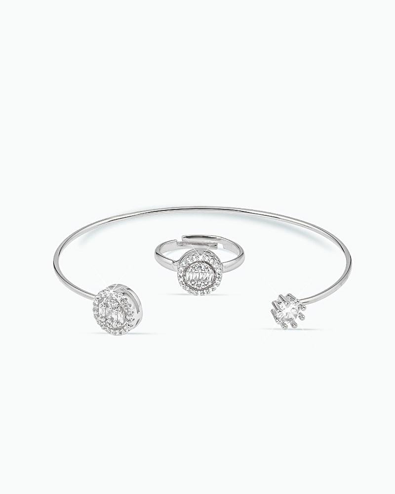 طقم زركون للأطفال تصميم ماسي ناعم