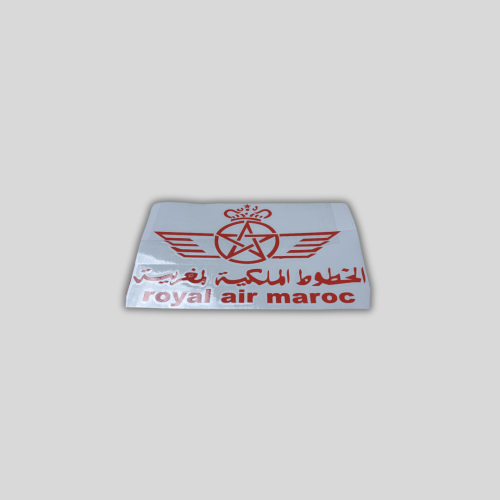 استكر الخطوط الملكية المغربي احمر شفاف