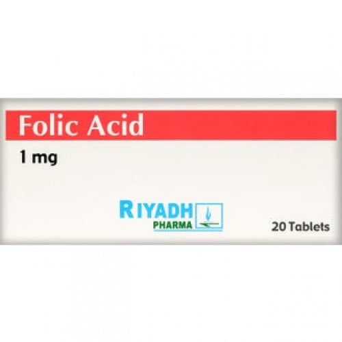 FOLIC ACID 1MG | حامض الفوليك 1 مجم 20 قرص