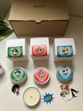 The powerpuff girls candles