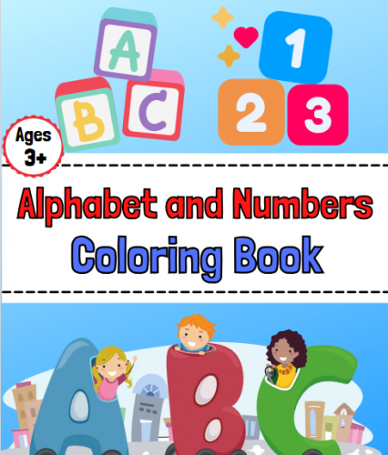 Alphabet and Numbers Coloring Books