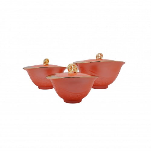 حافظة طعام غولدن فاير طقم 3 711/G-OR-G-OR