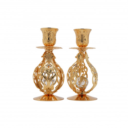 شمعدان ذهبي ( طقم عدد 2 ) ( صيني ) F94020G