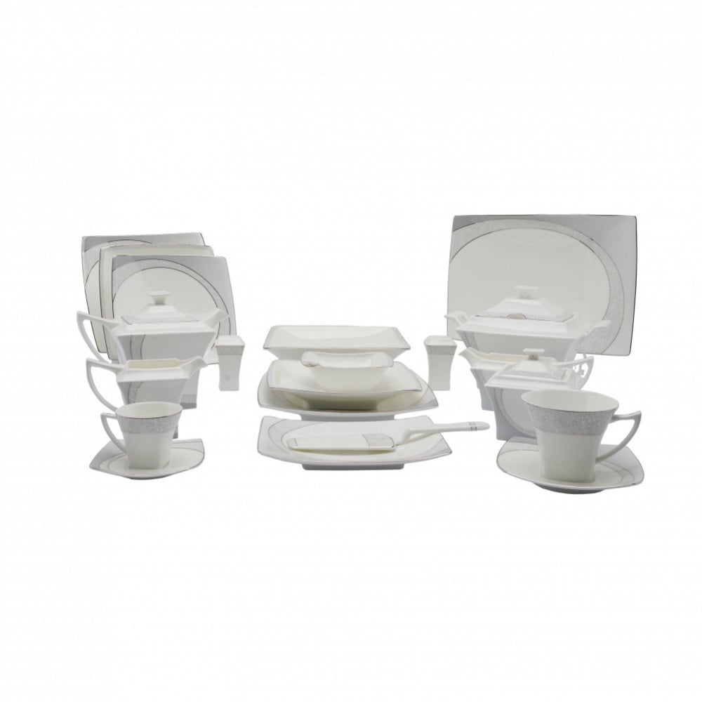طقم  سفرة ( 143 قطعة )  صيني   J11-185WH