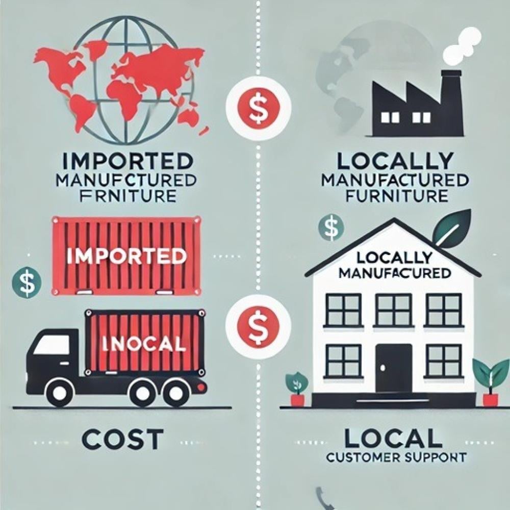 الفرق بين الأثاث المستورد والتصنيع الوطني