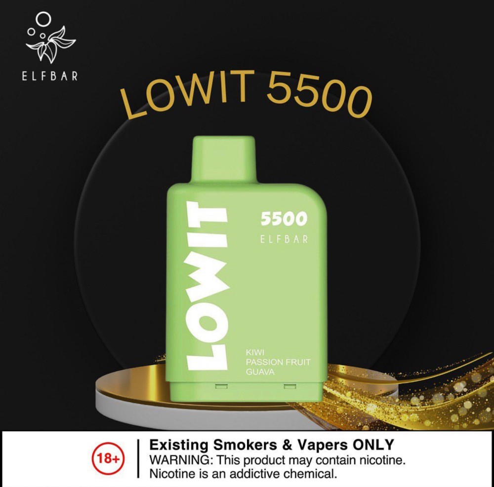 ELFBAR LOWIT 5500 Kiwi Passionfruit Guava