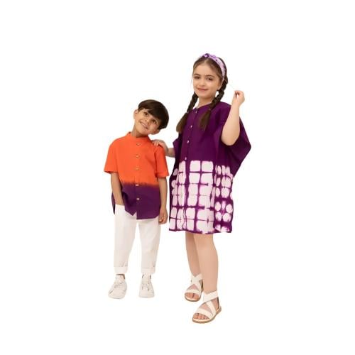 تيشيرت ولادي مموج بلونين