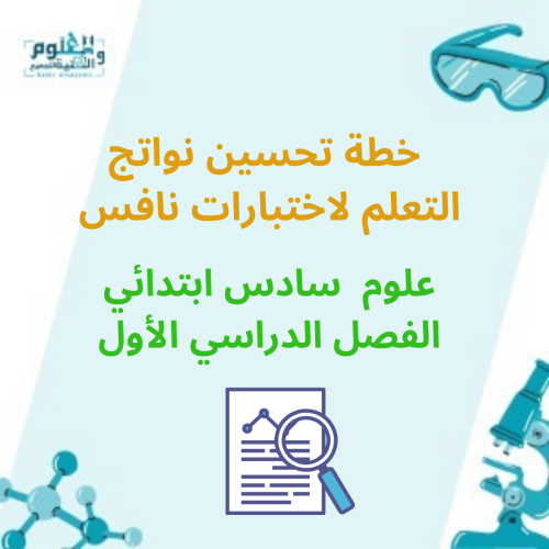 خطة تحسين نواتج التعلم لاختبارات نافس سادس ابتدائي