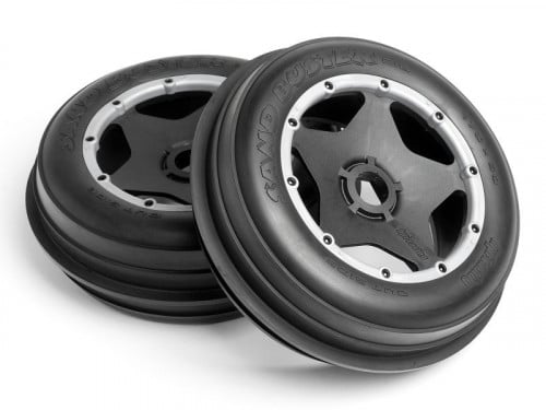 #4740 - MOUNTED SAND BUSTER RIB TIRE M COMPOUND