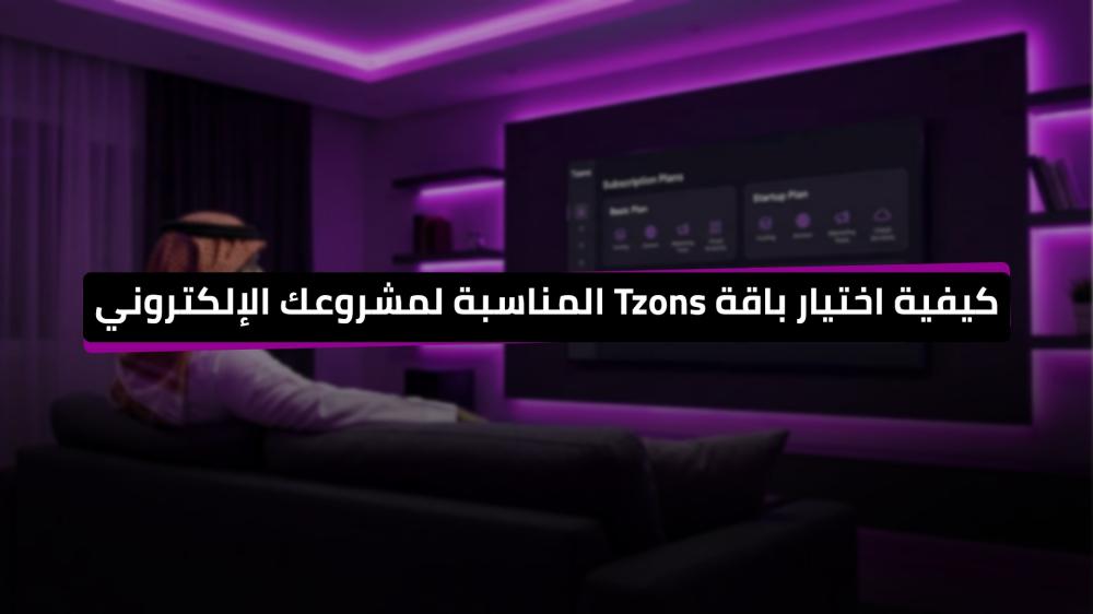 كيفية اختيار باقة Tzons المناسبة لمشروعك الإلكتروني