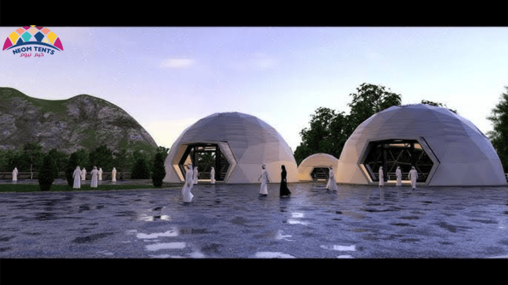 إيجار الخيام الجيوديسية من NEOM TENTS: رفاهية تحت القباب الهندسية