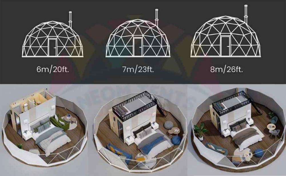 القبب الجيوديسية – تصميم هندسي ذكي يجمع القوة والجمال