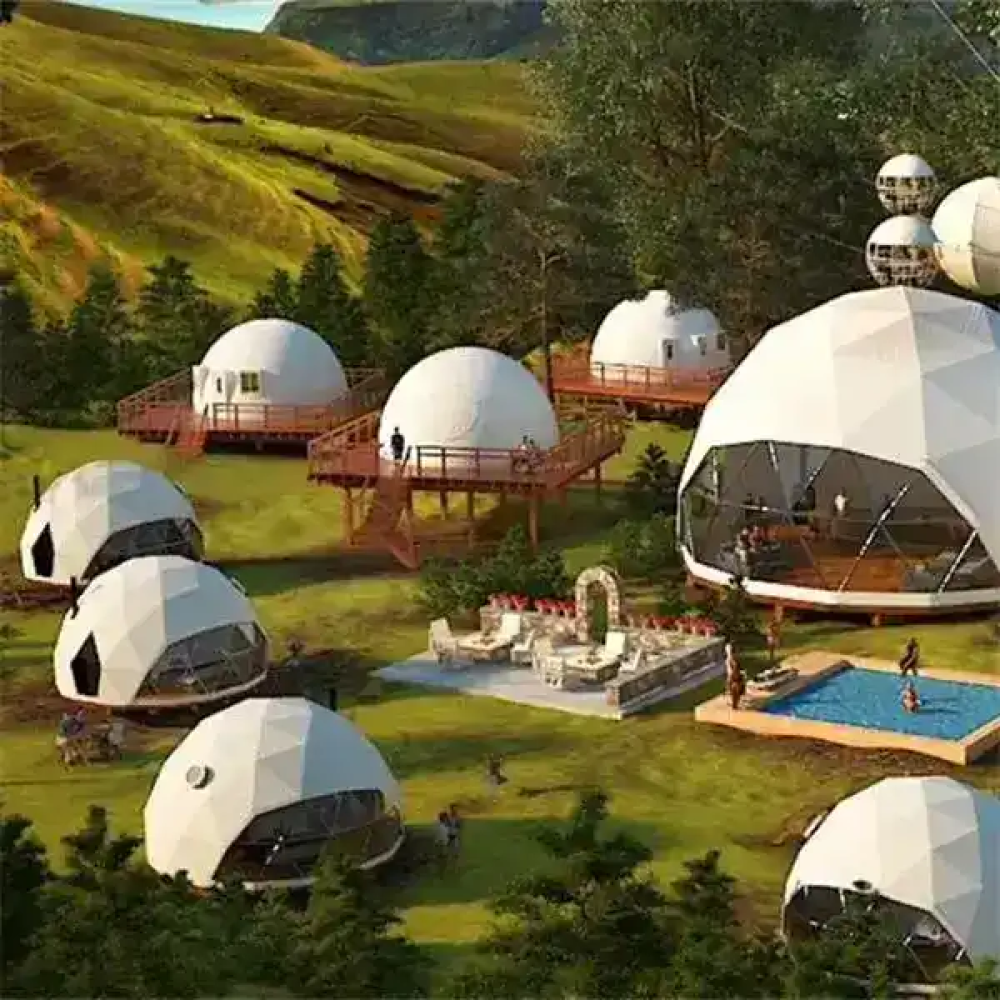 أفضل أنواع الخيام والقباب الأوروبية لمشاريع المنتجعات – دليل NEOM Tents الشامل