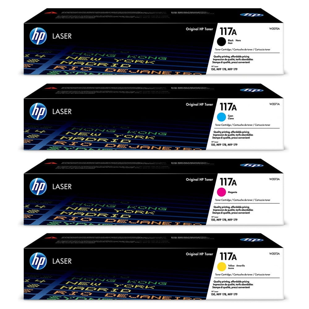 hp orginal cartridge 117A set 4 pieces