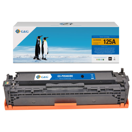 حبر طابعة متوافق مع موديل hp 125A CB540A (لون أسود...