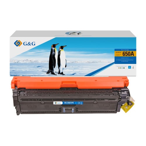 حبر طابعة متوافق مع موديل الحبر hp 650A/CE271A (لو...