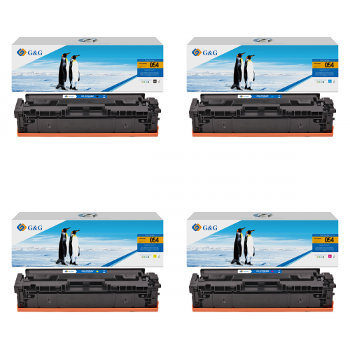 طقم حبر 4 ألوان متوافق مع حبر طابعة canon 054