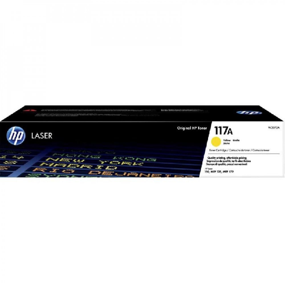 hp orginal cartridge 117A/W2072A yellow