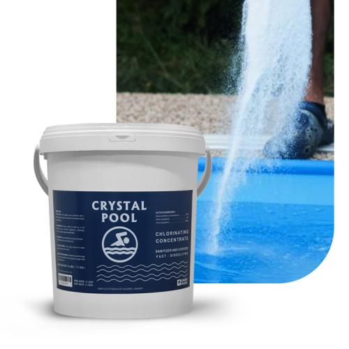 كلور كريستال مركز 97% - 7.5KG