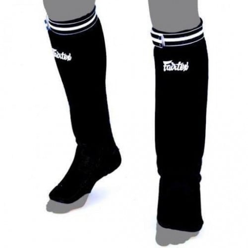 Elastic Shin Pads-Black/ One Size
